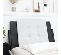 vidaXL Cuscino Testiera Zadar Nero e Bianco 90 cm in Similpelle