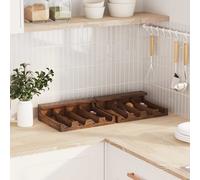 vidaXL Custodia Marrone 36 x 30 x 10 cm Legno di Mogano Massello