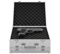 vidaXL Custodia per Pistola in Alluminio ABS Argento