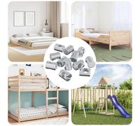 vidaXL Dadi a tamburo 12 pcs M6 x 13 mm (Diametro filettato x H), Ferramenta per Soggiorno, Dadi a Barile, Fissaggi Metallici, Collegamenti Resistenti alla Corrosione, Montaggio