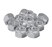vidaXL Dado 9574 pz Argento M6 x 10 mm Ferro