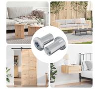 vidaXL Dado a bloccaggio 2 pcs Nichel M6 x 25 mm Acciaio