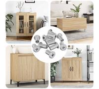 vidaXL Dado a bloccaggio 3673 pcs Argento Acciaio