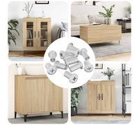 vidaXL Dado a bloccaggio 3673 pcs Nichel Acciaio