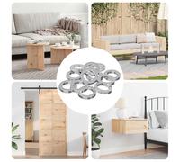 vidaXL Dado a Molla 12 pcs Bianco 13 x 1 mm Ferro