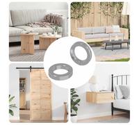 vidaXL Dado a Molla 2 pcs Bianco 13 x 1 mm Ferro