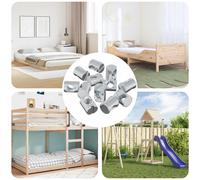 vidaXL Dado a tamburo per mobili 3462 pcs Zincato M6 x 13 mm Ferro