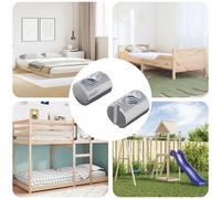 vidaXL Dado per Barile 2 pcs Argento M6 x 13 mm Ferro