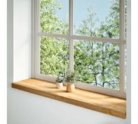 vidaXL Davanzali 2 pz Marrone Chiaro 110x30x2 cm Legno Massello Rovere