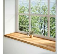 vidaXL Davanzali 2 pz Marrone Chiaro 140x40x2 cm Legno Massello Rovere