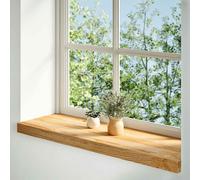 vidaXL Davanzali 2 pz Marrone Chiaro 90x25x2 cm Legno Massello Rovere