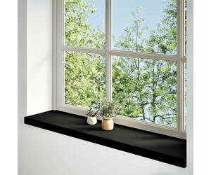 vidaXL Davanzali 2 pz Marrone-nero 110x25x2 cm Legno Massello Rovere