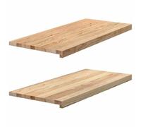 vidaXL Davanzali 2 pz Non Trattati 90x40x2 cm Legno Massello di Rovere, Bordo della Finestra, davanzale della Finestra in Quercia, davanzale in Legno