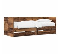 vidaXL Daybed con cassetto Legno antico Legno ingegnerizzato, Letto daybed compatto, rettangolare per camere moderne, salvaspazio, versatile, funzionale e stiloso