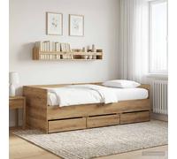 vidaXL Daybed con cassetto Rovere Artigianale Legno ingegnerizzato