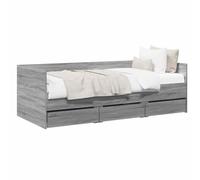 vidaXL Daybed con cassetto Sonoma grigio Legno ingegnerizzato