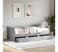 vidaXL Daybed con cassetto Sonoma grigio Legno ingegnerizzato