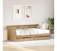 vidaXL Daybed Rovere artigianale 90 x 200 cm Legno ingegnerizzato
