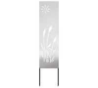 vidaXL Decorazione da parete da giardino - decorazione per il giardino, frangivista per la recinzione, arte esterna resistente alle intemperie, elegante decorazione per terrazze, elegante piastra per