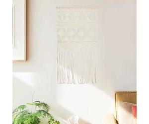 vidaXL Decorazione da Parete in Macramè 40x80 cm Cotone
