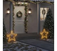 vidaXL Decorazione Luminosa Natalizia con Picchetti Stella 80LED 60cm
