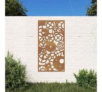 vidaXL Decorazione Muro Giardino 105x55 cm Ingranaggio Acciaio Corten
