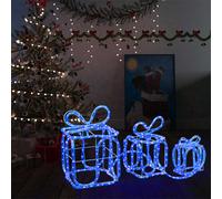 vidaXL Decorazione Natale Scatole Regalo con 180 LED Interni Esterni