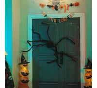 vidaXL Decorazione Ragno di Halloween 3 pcs Nero 200 cm