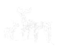 vidaXL Decorazioni di Natale a Forma di Renne 3 pz 229 LED per Interni Esterni Addobbi Luminosi Natalizi con Telaio in Acciaio Luce Bianco Caldo