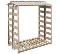 vidaXL Deposito per Legname Capanno 150x90x176 cm Pino Impregnato
