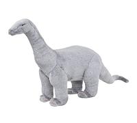 vidaXL Dinosauro Brachiosauro di Peluche Grigio XXL Giocattolo Pupazzo Bambini