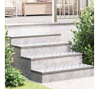 vidaXL Dischi Quadrati 4 pcs Argento 100 x 30 cm Alluminio