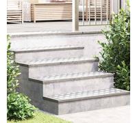 vidaXL Dischi Quadrati 4 pcs Argento 90 x 30 cm Alluminio