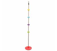 vidaXL Disco in plastica multicolore per bambini, divertimento all'aperto con capacità di carico di 80 kg, facile da montare e portatile