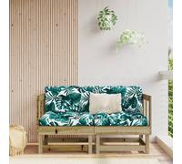 vidaXL Divani Angolari da Giardino 2 pz in Legno di Pino Impregnato