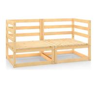 AX 2 Divani Salotto Angolare Massello Garden 70x70x67cm Modulare Giardino 805675