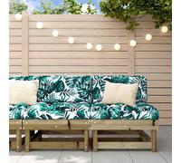 vidaXL Divani Centrali con Cuscini 2 pz in Legno Impregnato di Pino