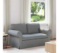 vidaXL Divano 120cm Grigio chiaro Metallo