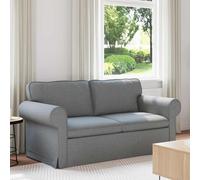 vidaXL Divano 140cm Grigio chiaro Metallo