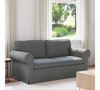 vidaXL Divano 140cm Grigio scuro Metallo