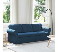 vidaXL Divano 180cm Blu Metallo