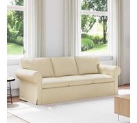 vidaXL Divano 180cm Crema Metallo