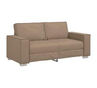 vidaXL Divano 2.5 posti Cappuccino Divano Designer Moderno con Rivestimento Textilene e Struttura in Metallo Seduta Interna Comoda