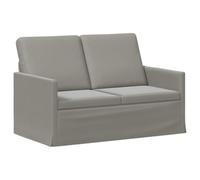 vidaXL Divano 2 posti grigio chiaro 130 x 81 x 82 cm velluto