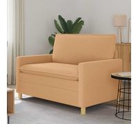 vidaXL Divano 2 posto Beige 126 x 81 x 87,5 cm Tessuto