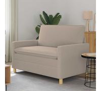 vidaXL Divano 2 posto Grigio Chiaro 126 x 81 x 87,5 cm Tessuto