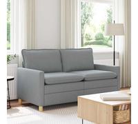 vidaXL Divano 2 posto Grigio Chiaro 156 x 81 x 87,5 cm Tessuto