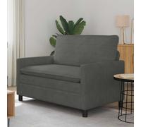 vidaXL Divano 2 posto Grigio Scuro 126 x 81 x 87,5 cm Tessuto