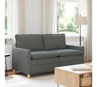 vidaXL Divano 2 posto Grigio Scuro 156 x 81 x 87,5 cm Tessuto