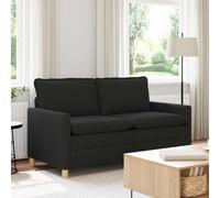 vidaXL Divano 2 posto Nero 156 x 81 x 87,5 cm Tessuto